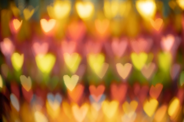 Blurred heart shape light background