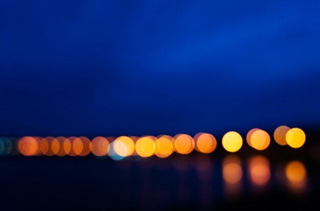 Blurred image - city bright lights