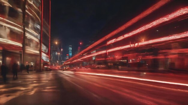 Blurred image red lights