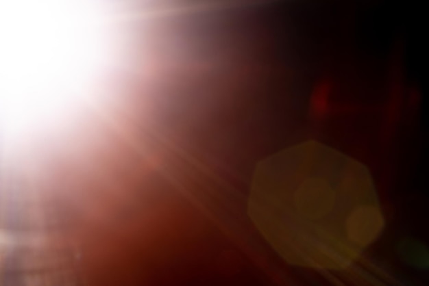 写真 黒い背景にぼやけた画像太陽フレア