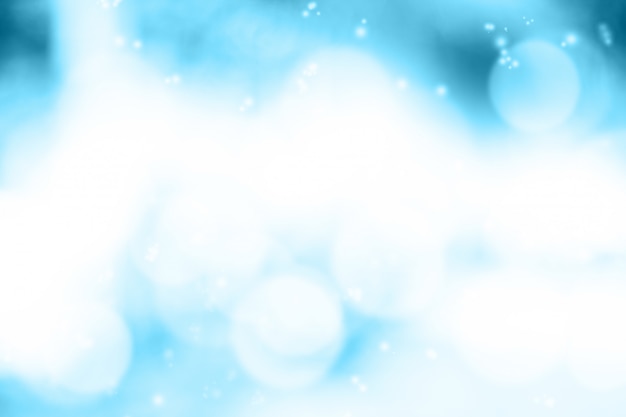 Blurred light blue gradient bokeh abstract background