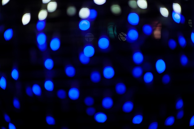 Blurred lights  bokeh at night.