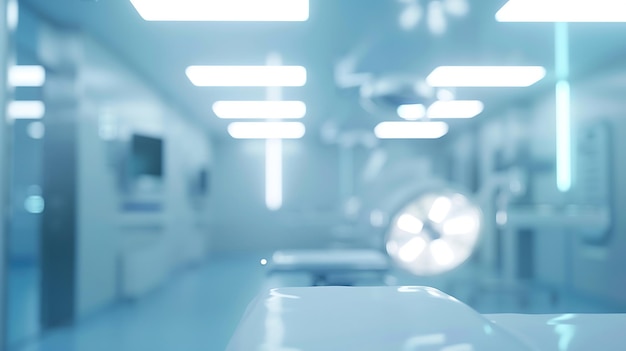 blurred medical hospital background blurred laboratory science research room or spac Generative AI