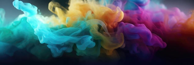 A Blurred Mix Of Color Creating An Ethereal Effect Background Generative AI