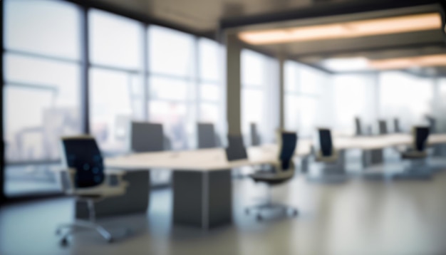 Blurred modern office interior background