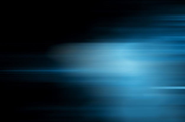 Blurred in motion blue abstract background