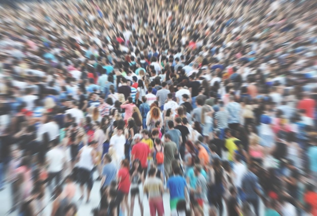 Foto movimento sfocato delle persone