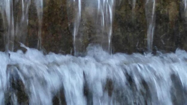 Photo blurred motion of waterfall