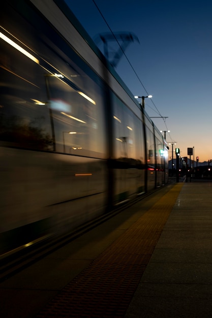 Blurred nightlights in the city