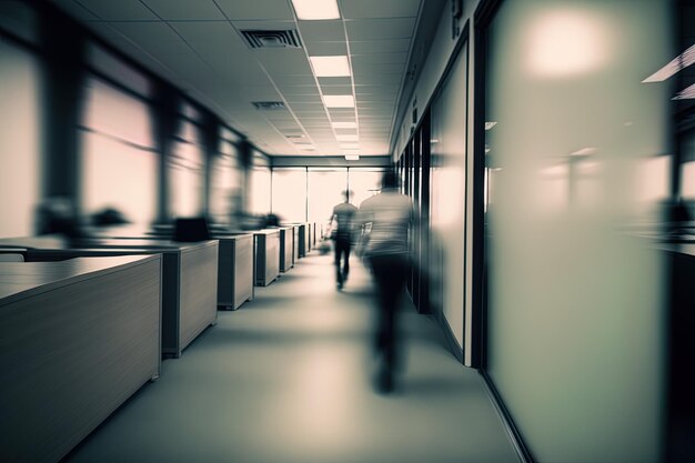 Blurred office room background perfect for website, wallpaper or print design with empty space for c