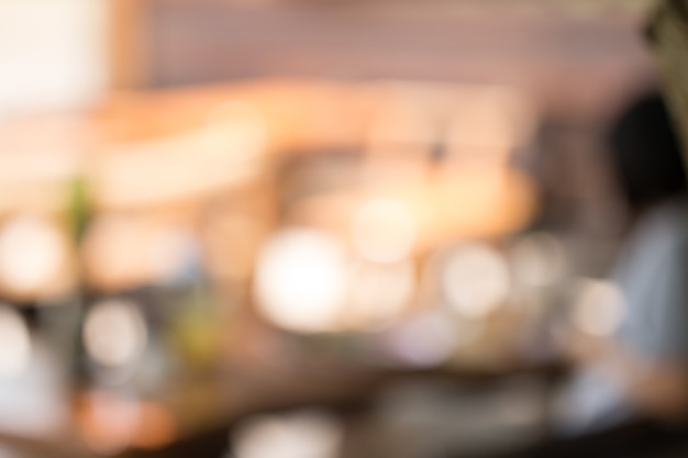 Photo blurred outdoor restaurant background