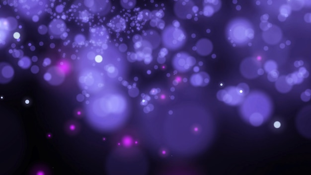 blurred purple particles on black background