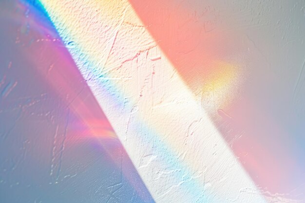 Blurred rainbow light refraction overlay for photos and mockups