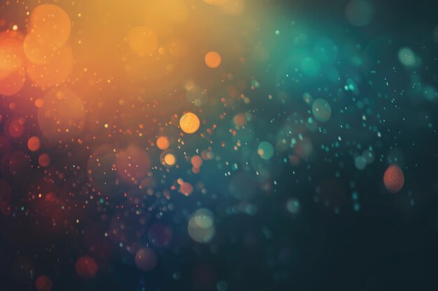 Blurred refraction light with bokeh overlay effect