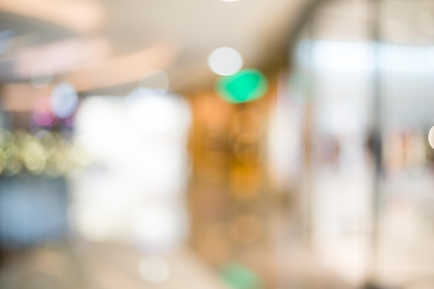 Photo blurred shopping mall background