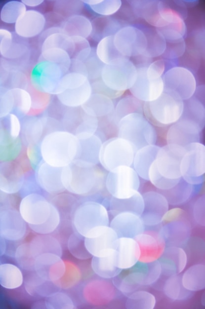 Blurred snow lights bokeh light festive backdrop abstract blurred pastel background