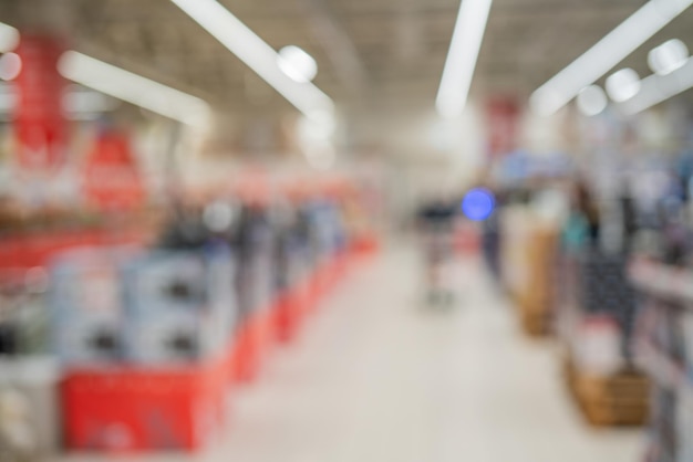 Blurred store interior Soft focus background for an inscription