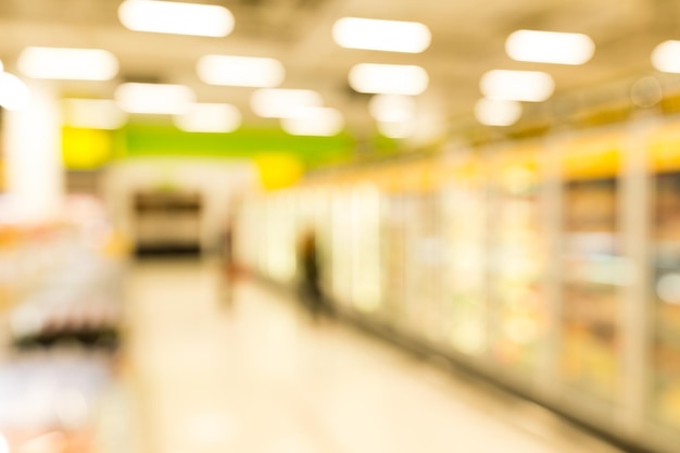 Photo blurred of supermarket