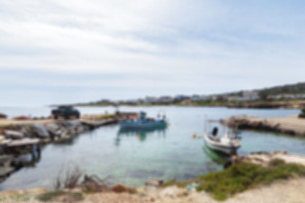 Blurred tropical seascape