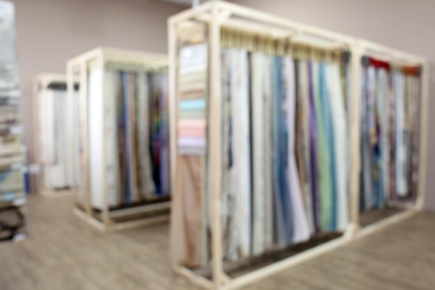 Photo blurred view of modern shop