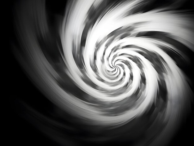 Blurred Whirl In Black And White