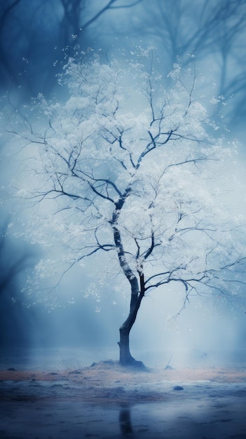 Blurred winter background