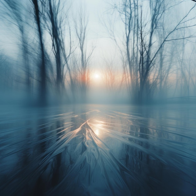 Blurred winter background