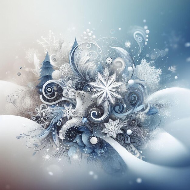 Photo blurred winter modern background and free photos