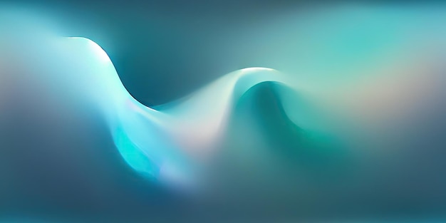 Blurring effect on a smooth flowing flow of bluishwhite waves