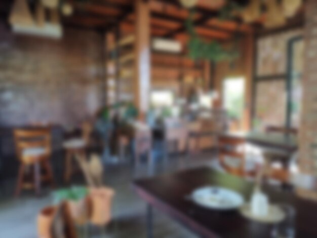 Photo blurry blurred defocused blur background of cafe coffee shop restaurant