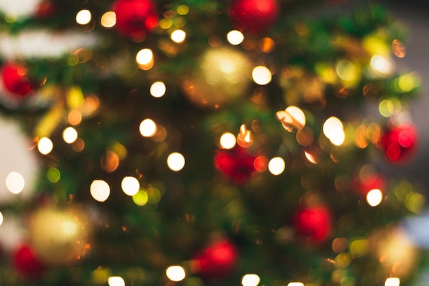 Photo blurry christmas background for concept images. blur christmas, space for text.