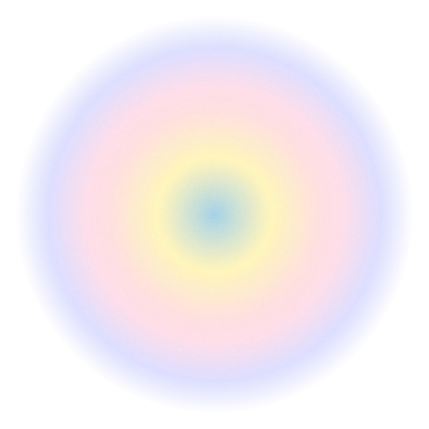 blurry circle png sticker purple gradient transparent background