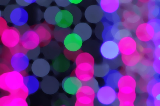 Blurry colorful lights in the night background