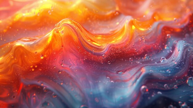 Blurry fluid liquid colorful gradient backdrop