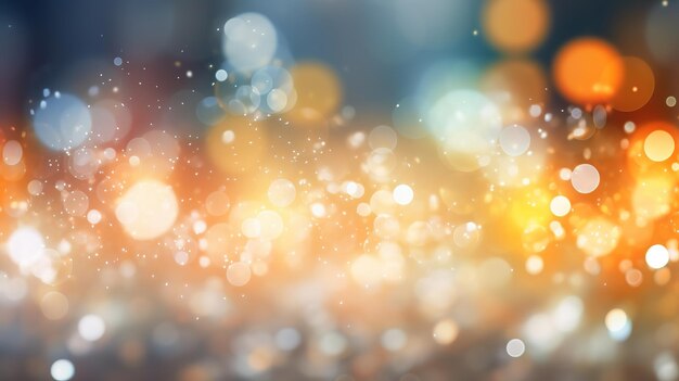 A blurry image of a blurred background with lights and bokeh.