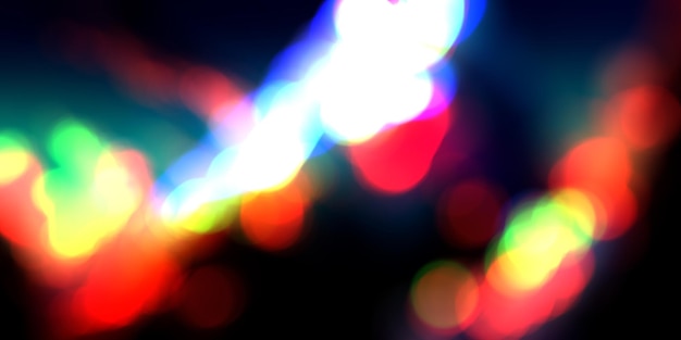 백그라운드에서 다채로운 빛의 흐릿한 이미지.