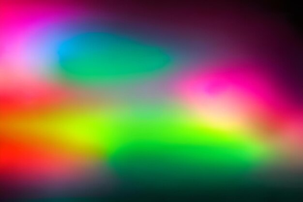 A blurry image of a colorful light that is blurred