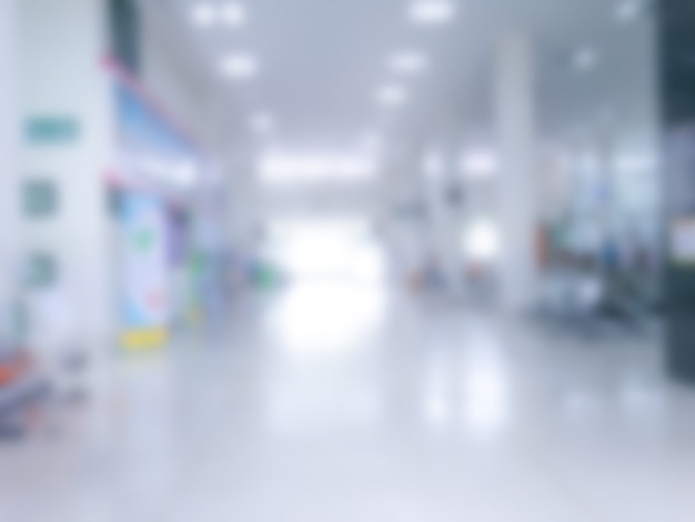 Photo blurry out patient department of hospital, blurred picture of helth center