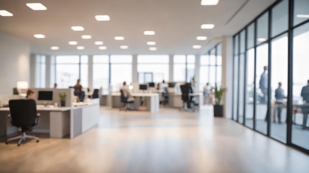 A blurry photograph of an office group with a view of the city soft focusing council for art and l