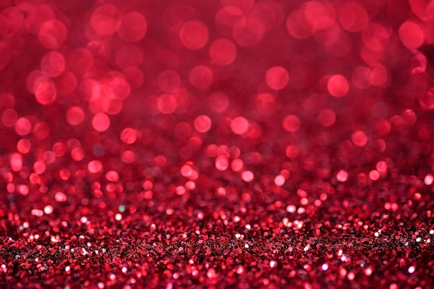 Blurry shiny red glitter background