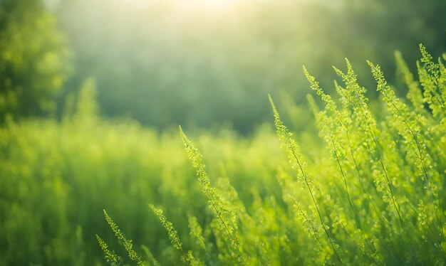 Blurry Summer Landscape Background