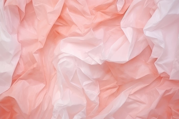 写真 ブラッシュ・ハーモニー 柔らかいパステル色の織物の折りたたみ ロマンチックなピンクの色彩 生成的なai
