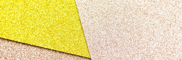 Blush pink and yellow shiny glitter paper background abstract and holiday backdrop