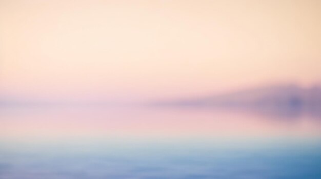 Blushing Horizon Lake Abstract Editorial Photo Serene Beauty Ethereal Landscape Horizon Reflec