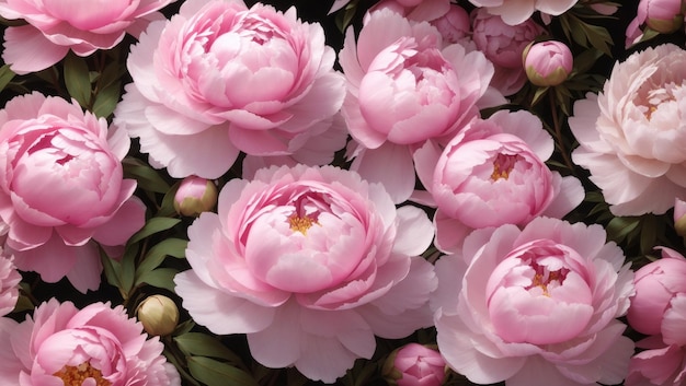 Blushing Peonies A Seamless Symphony of Elegance