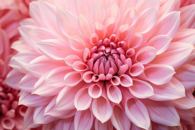 Blushtoned Pink flower closeup Generate Ai