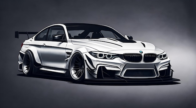 Photo a bmw car racing m4 gt3