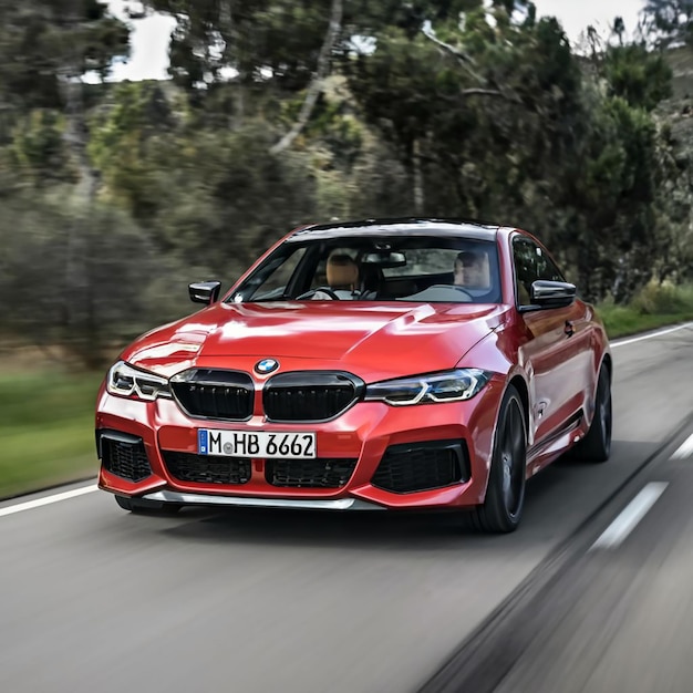 a bmw car in a road