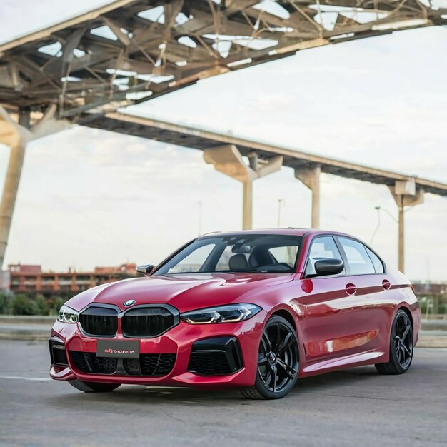 a bmw car in a road