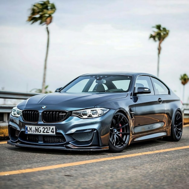 a bmw car in a road